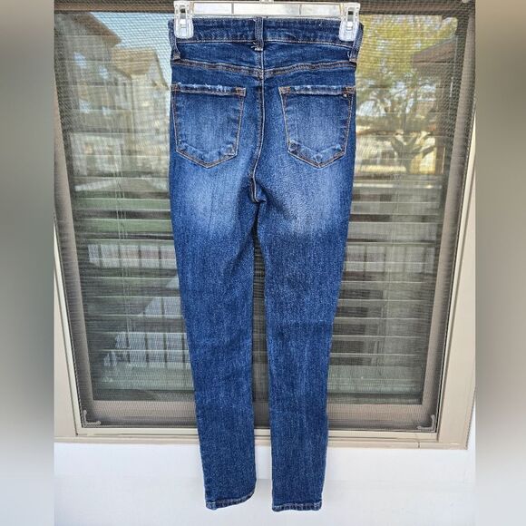 Tricot Women's High Rise Button Fly Skinny Jeans- Size 0 - Picture 4 of 11